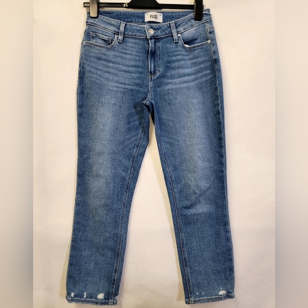 Paige Brigitte denim Jeans with distressing